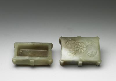 图片[3]-Jade rectangular box with cloud pattern, Qing dynasty (1644-1911)-China Archive